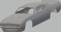 Dodge Challenger 1970 Printable Body car 3D print model