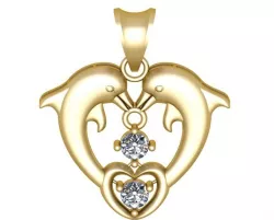 dolphin jewelry 3D print model