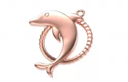 Dolphin Pendant 3D print model