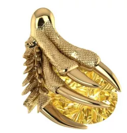 Dragon nails pendant 3d 3D print model