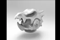 dragon space helmet 3D print model