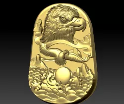 eagle pendant 3D print model