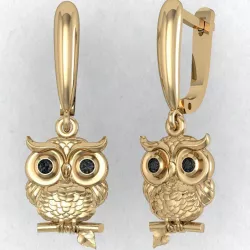 earring owl     3D print model