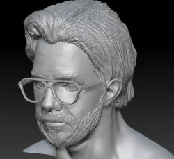 El Professor Head - La Casa Del Papel 3D print model