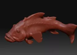Fish stl model 3D print model