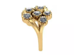 Flower Ring 3D print model