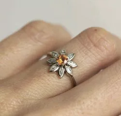 Flower ring 3D print model