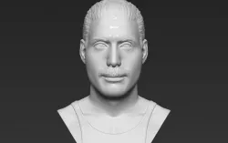 Freddie Mercury bust 3D printing ready stl obj formats 3D print model