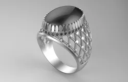 Gentleman Ring side net 3D print model
