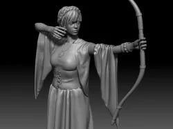 Girl Archer  3D print model