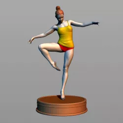 Girl dancer 3D print model