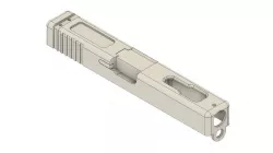 Glock 18C AEP Cyma airsoft slide replacement STEP for Designers 3D print model