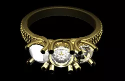 gold ring 3D print model