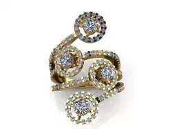 Gold Silver Rings 3D printing  3D print model