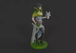 Grim Dawn girl  3D print model
