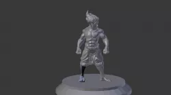  Halfling Monk             3D print model
