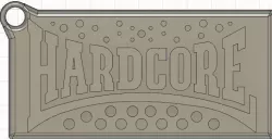 Hardcore Keychain 3D print model