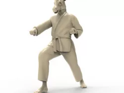 Horse Zenkutsu Dachi Stance 3D print model