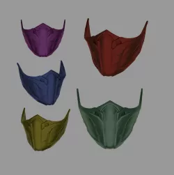 Jade Skarlet Kitana Mileena Tanya female mask Mortal Kombat 11 3D print model