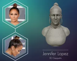 Jennifer Lopez  sculpture Ready to Print 3D print model