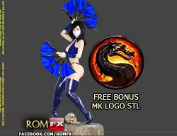 Kitana Mortal Kombat Action Figure Printable 3D print model