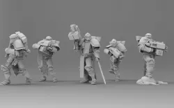 Knight of Roma - Veterans with Combi Rifles 3D print model