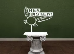 Legend Of Zelda - Ocarina Of Time - Navi HEY LISTEN Sign 3D print model