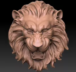 lion  face 3D print model
