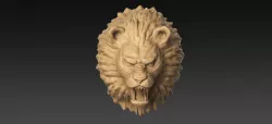 Lion Head 3D print model