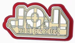 LOL Logo Cookie Cutter Set 3D print model