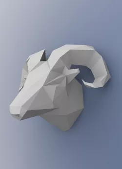 lowpoly Aries 3D print model