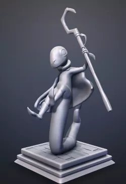 Lucky Lizard Wizard 3D print model