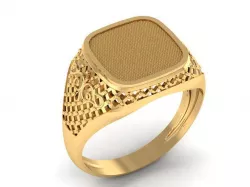 male signet with filigree 3D print model