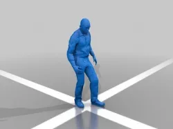 Male standing HQ  3D print model