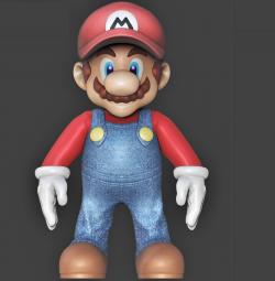 Mario Bros 3D print model