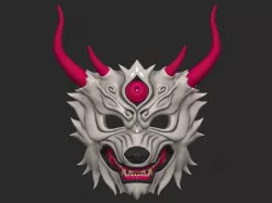 Mask Wolf - Devil Maskmask for cosplay 3D print model 3D print model