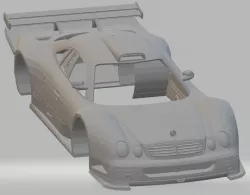 Mercedes  Benz CLK GTR Printable Body Car 3D print model
