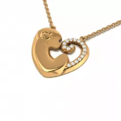 Monkey heart  necklace  3D print model