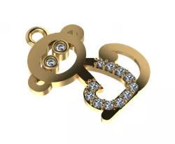 monkey logo jewelry 3D print model