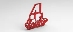 numbers cookie cutter 4 3D print model