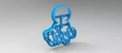 numbers cookie cutter 8 3D print model