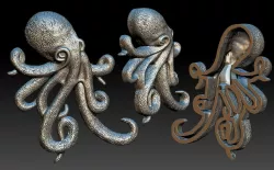 octopus 3D print model