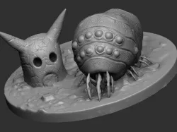 Ohmu Scene and Lone 3D Print Concept 3D print model