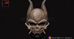 Oni Skull Mask - Hannya Mask-Devil Mask For cosplay 3D print model