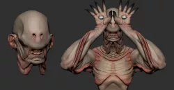 Pale Man 3D print model