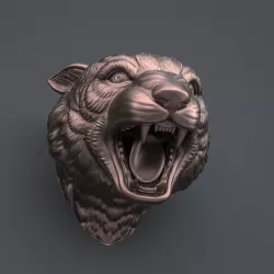 Panther head 3D print model