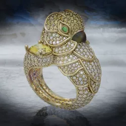 Parrot ring 3D print model