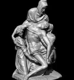 pieta bandini michelangelo buonarotti statue 3D print model