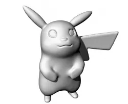 Pikachu figurine 3D print model