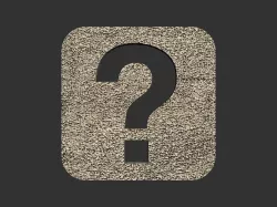 Question mark logo 3D print model